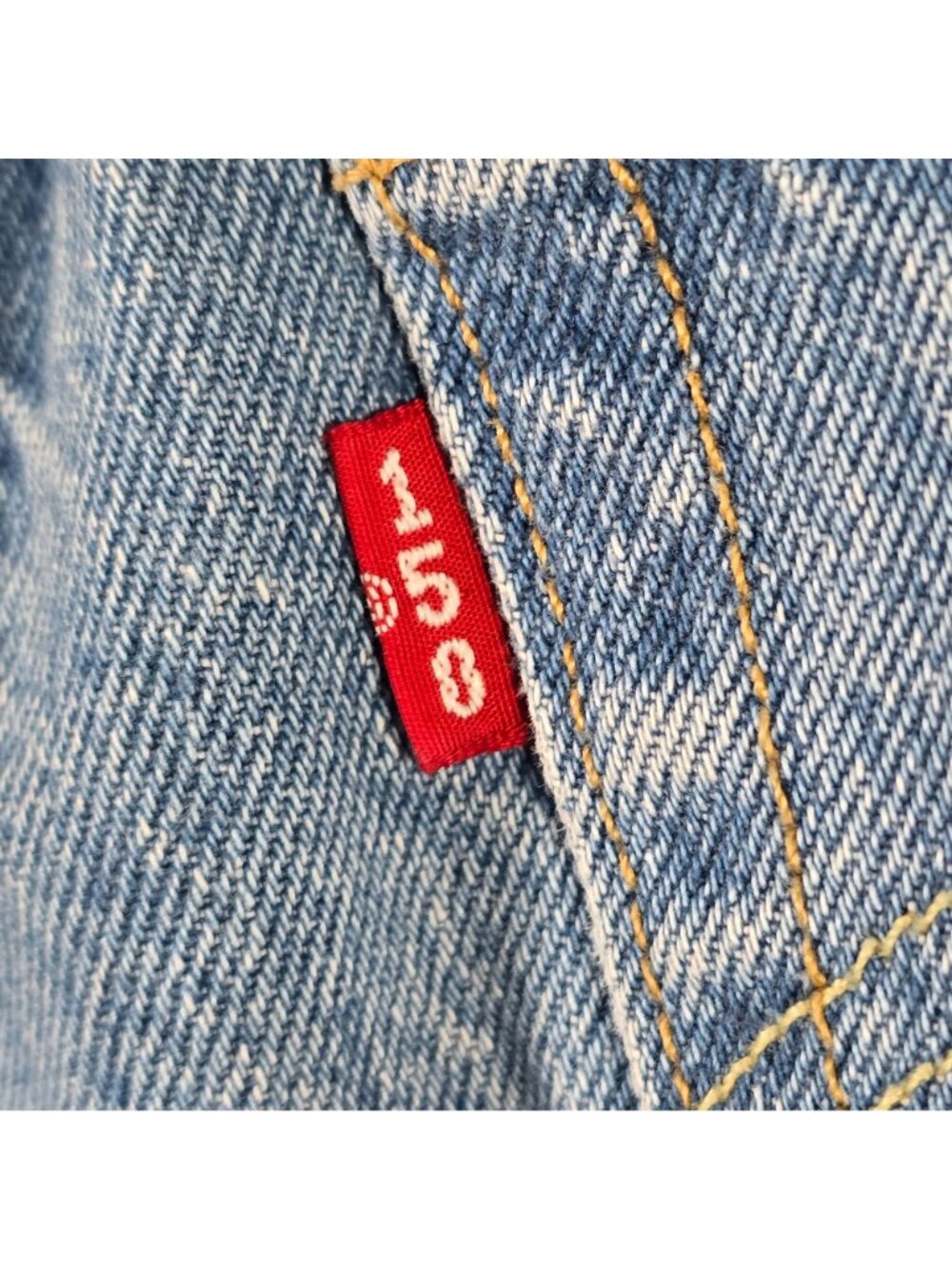 Levi's Mens 501 Buttonfly Light Wash Jeans Size 30x30 DIY Heart Stitch 150th - Picture 10 of 14